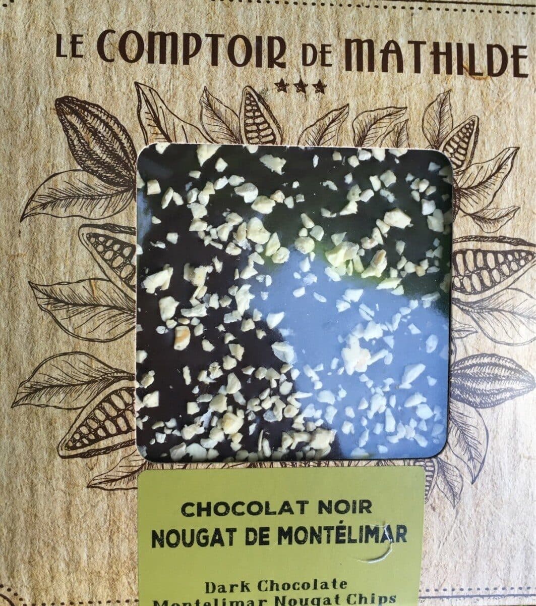 Le Comptoir de Mathilde Chocolat noir et nougat de Montelimar packshot