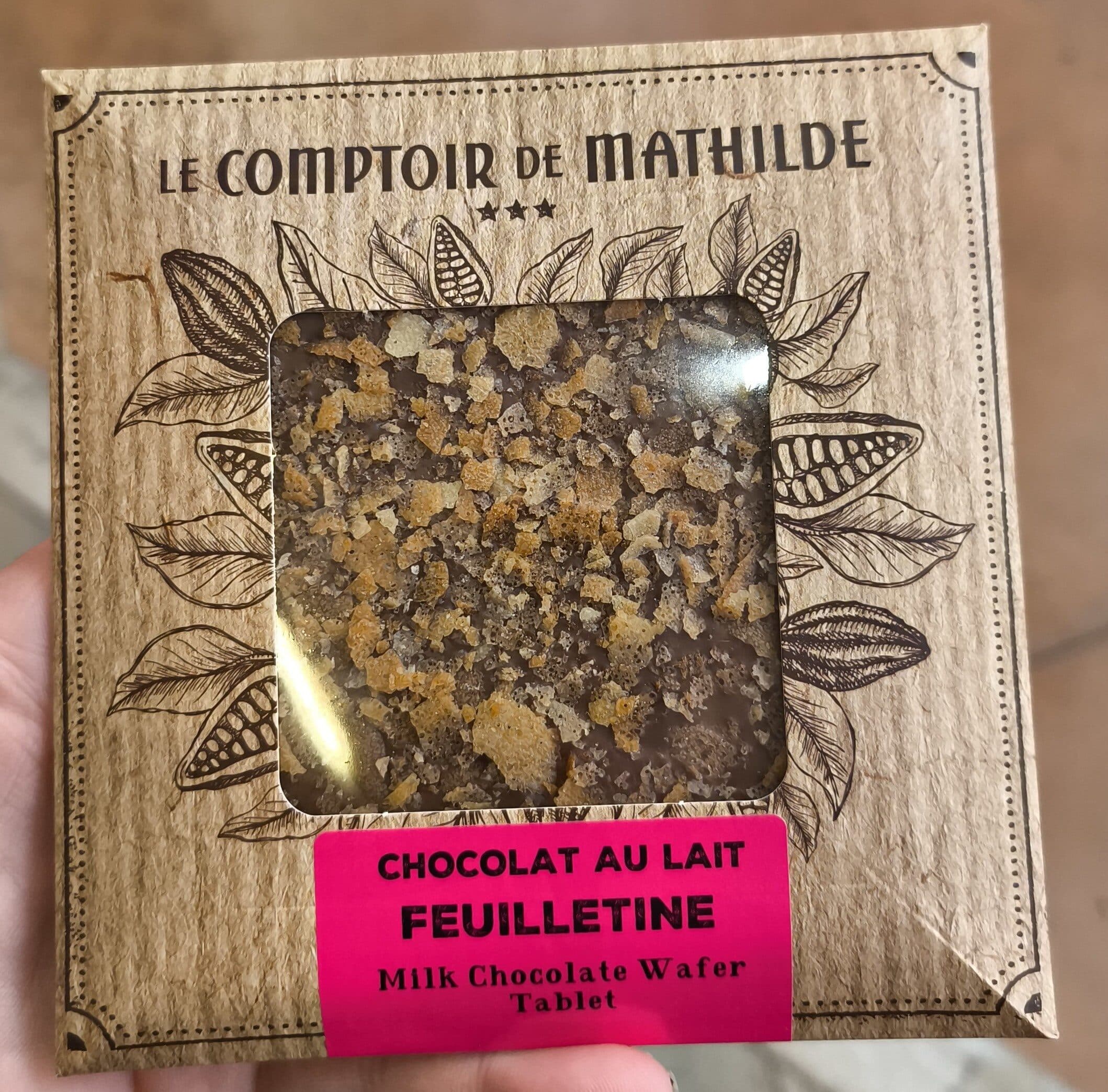 Le Comptoir De Mathilde chocolat lait Feuilletine packshot