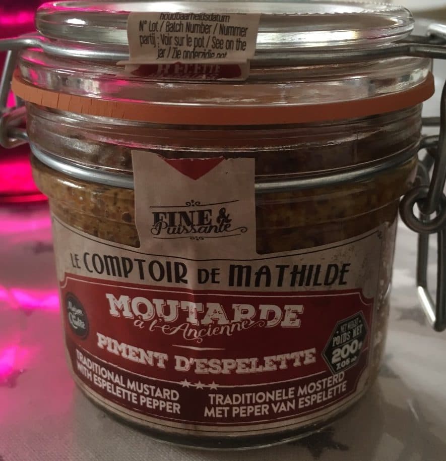 Le Comptoir de Mathilde Moutarde à l'ancienne piment d'espelette packshot