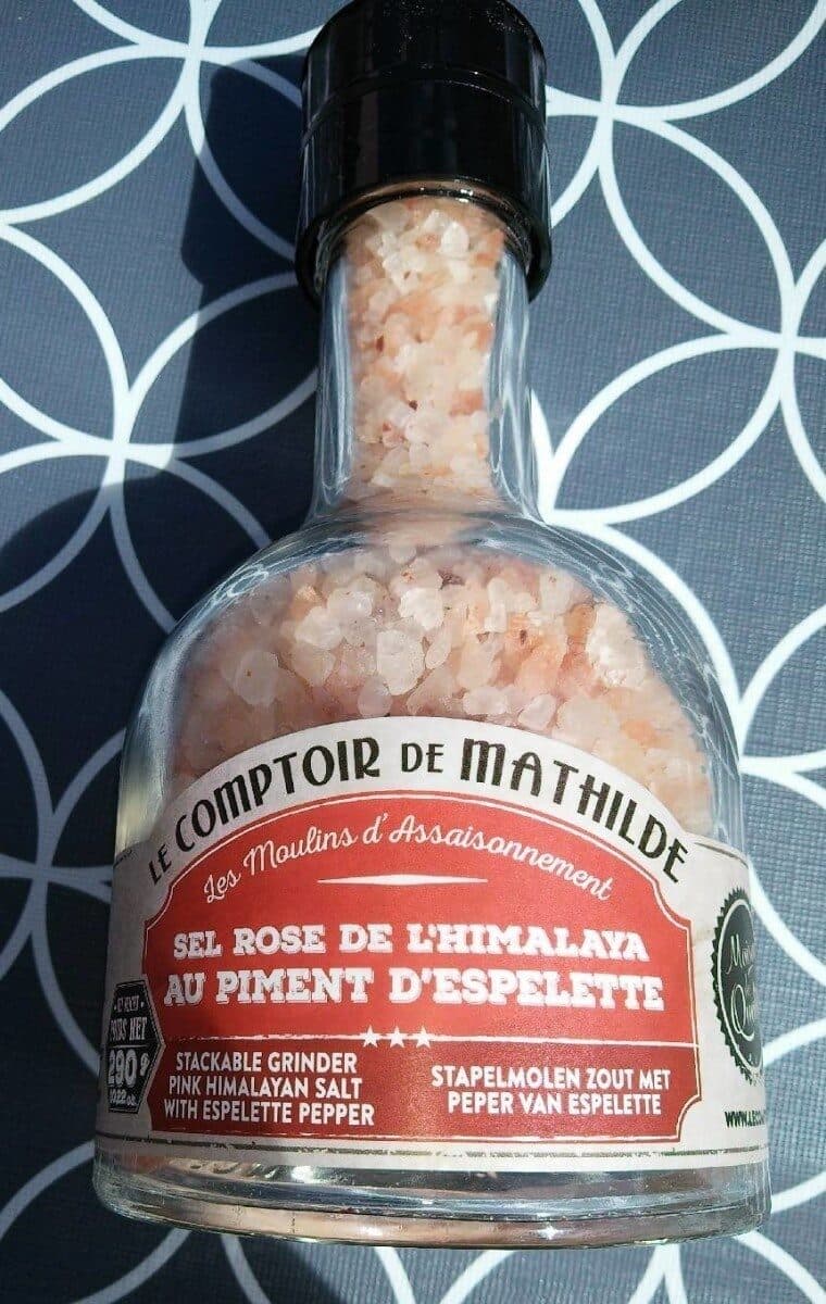 Le Comptoir de Mathilde Sel Rose de l'Himalaya au piment d'Espelette packshot