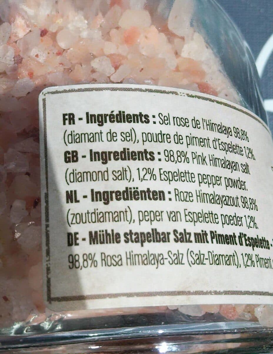 Le Comptoir de Mathilde Sel Rose de l'Himalaya au piment d'Espelette packshot