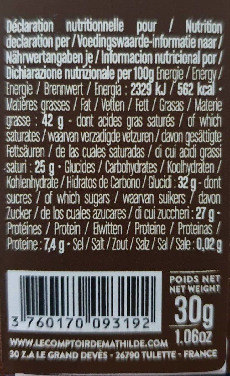 Le comptoir de mathilde Hot chocolate noir oranges confites packshot