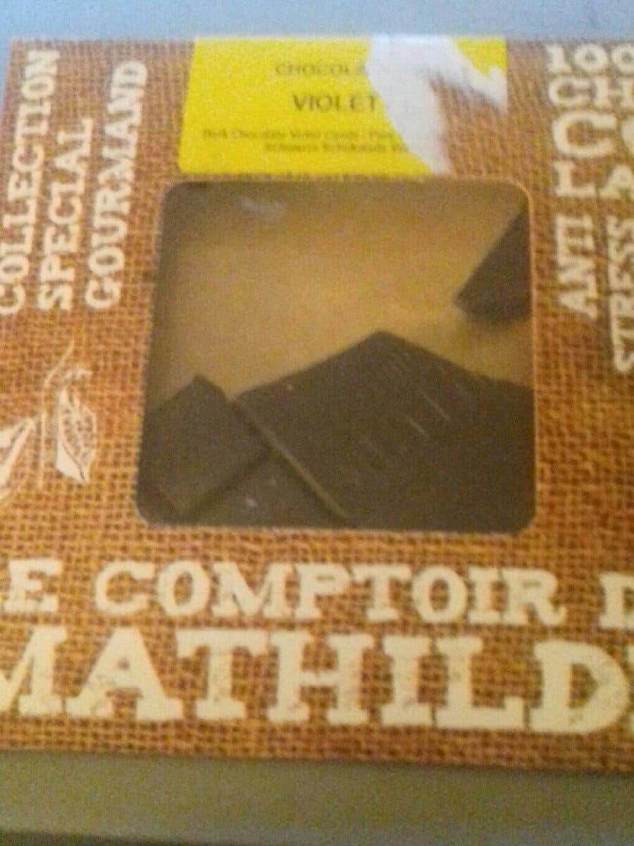 Open Food Facts Chocolat noir violette packshot