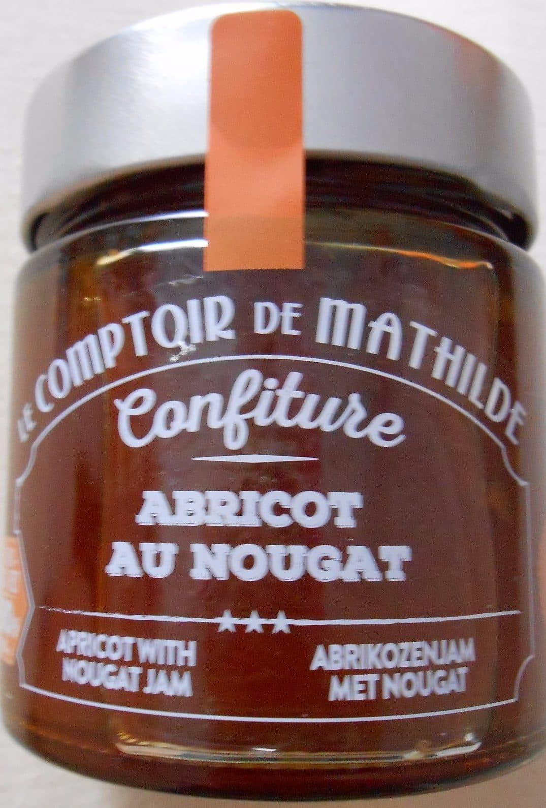 Le comptoir de Mathilde Confiture abricot au nougat packshot
