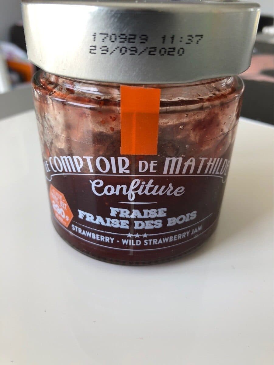 Le Comptoir de Mathilde Confiture fraise fraise des bois packshot