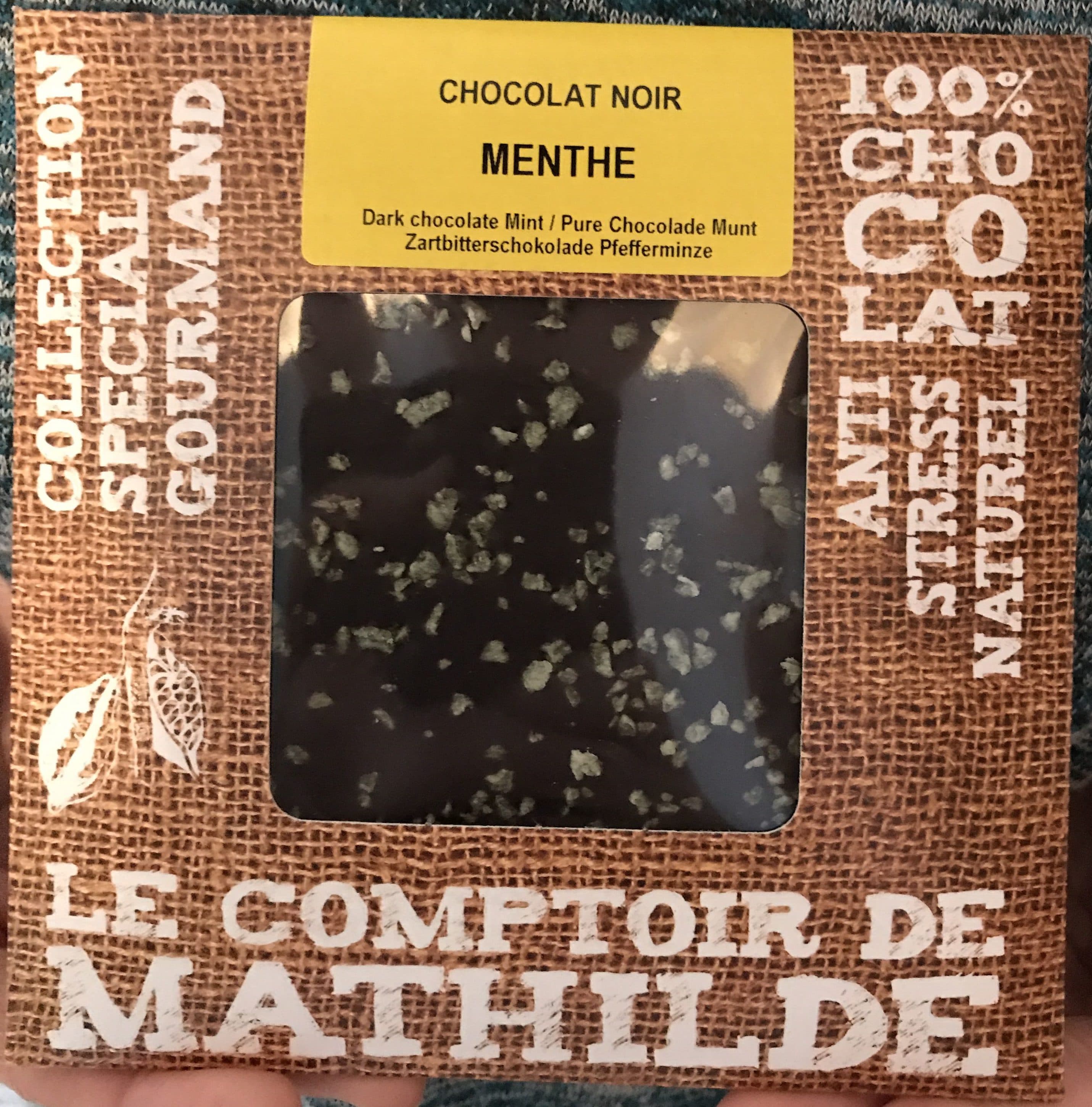 Le Comptoir de Mathilde Chocolat Noir Menthe packshot