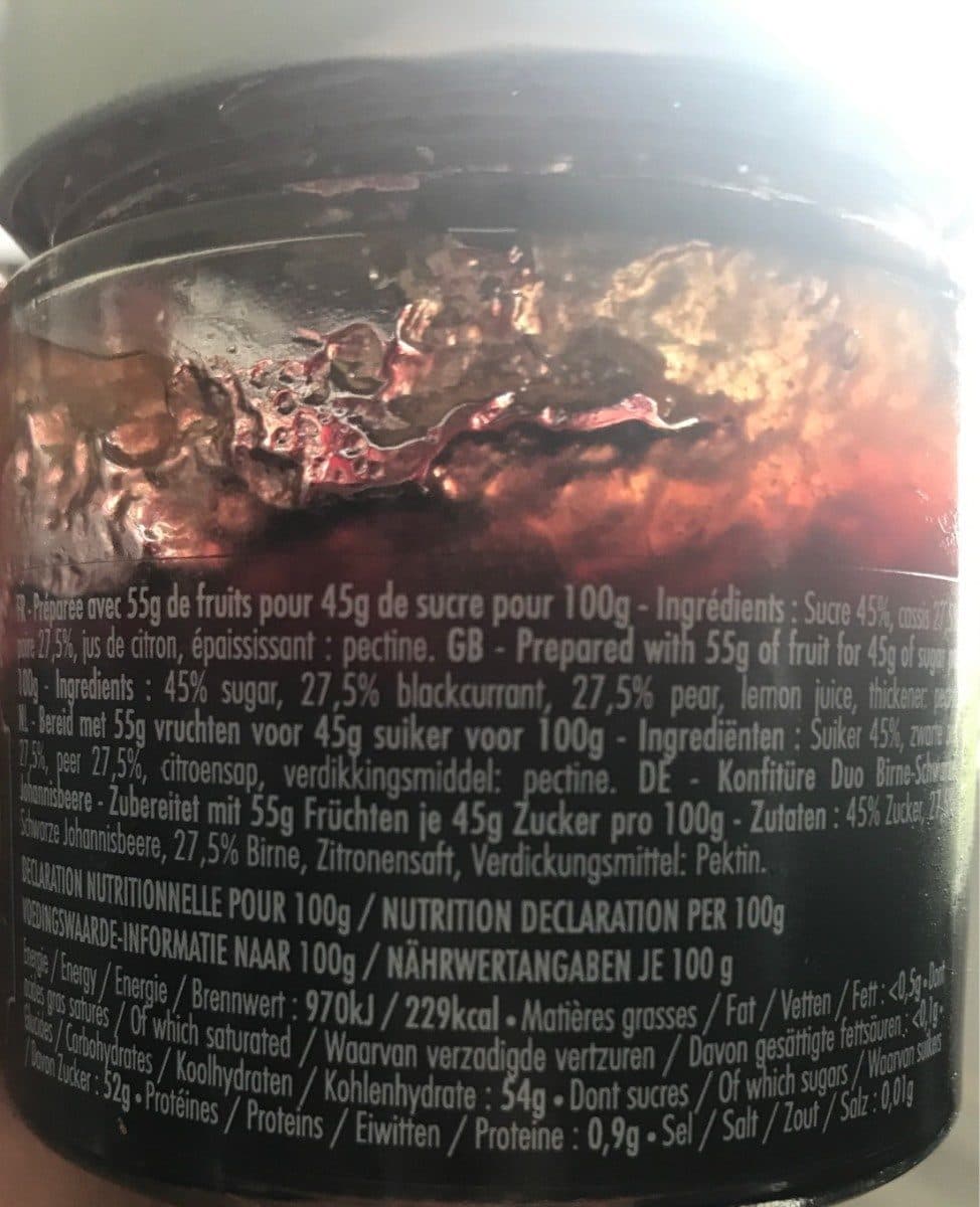 Le Comptoir de Mathilde Confiture Poire Cassis packshot