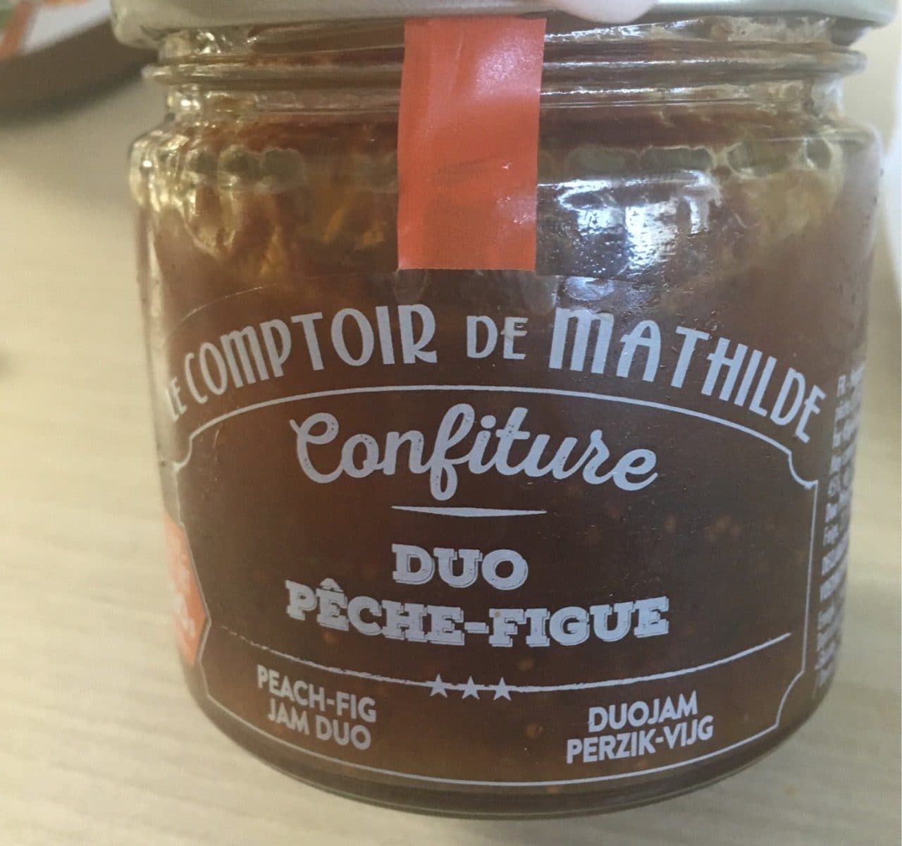 Le Comptoir de Mathilde Confiture duo pêche figue packshot