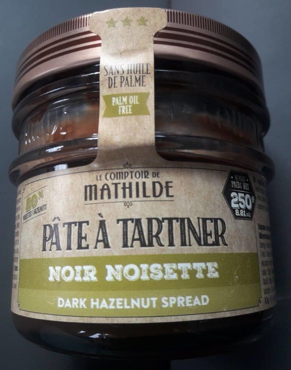 Le Comptoir de Mathilde Pate a tartiner noir noisettes packshot