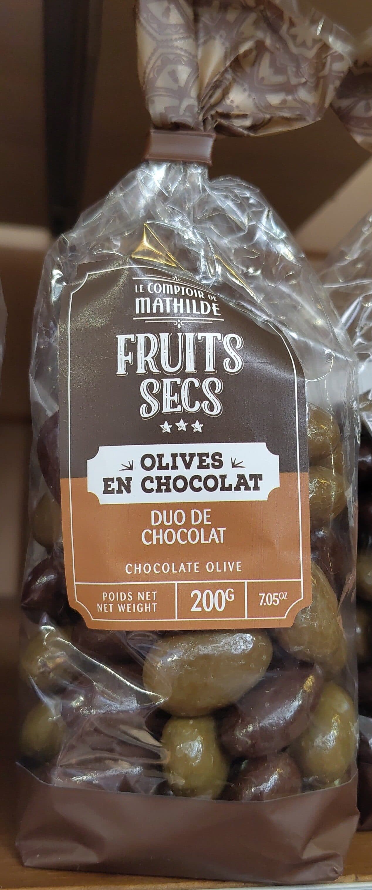 Le Comptoir de Mathilde Olives en chocolat packshot