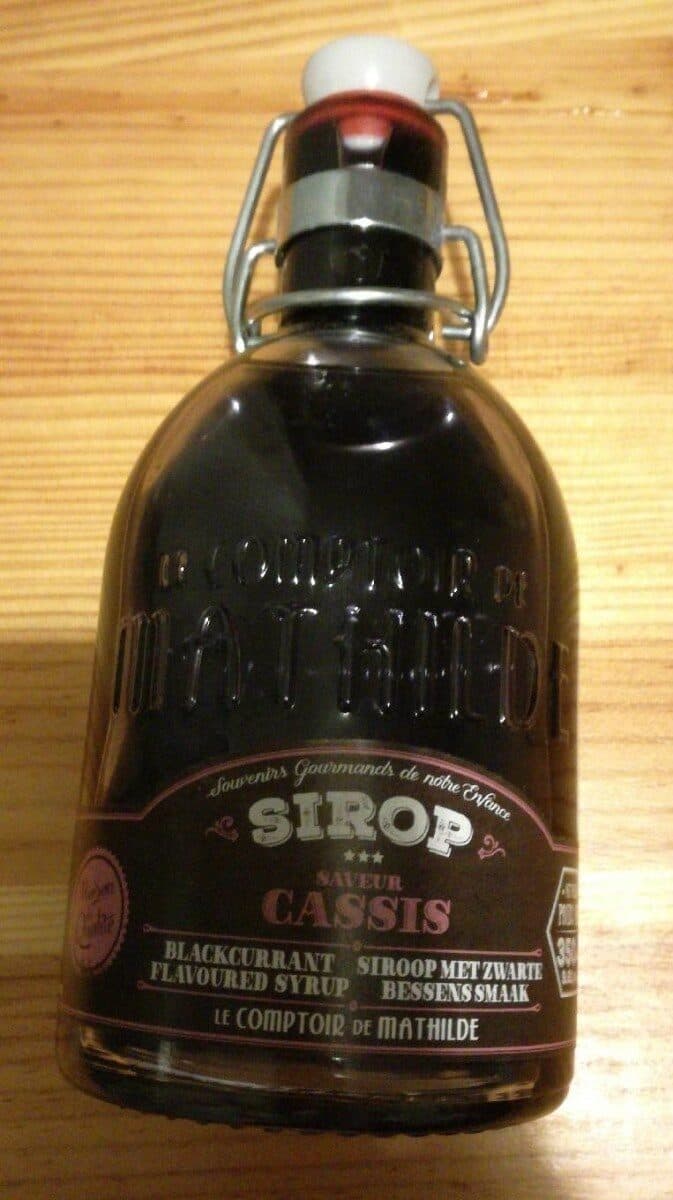 Open Food Facts Sirop saveur cassis packshot