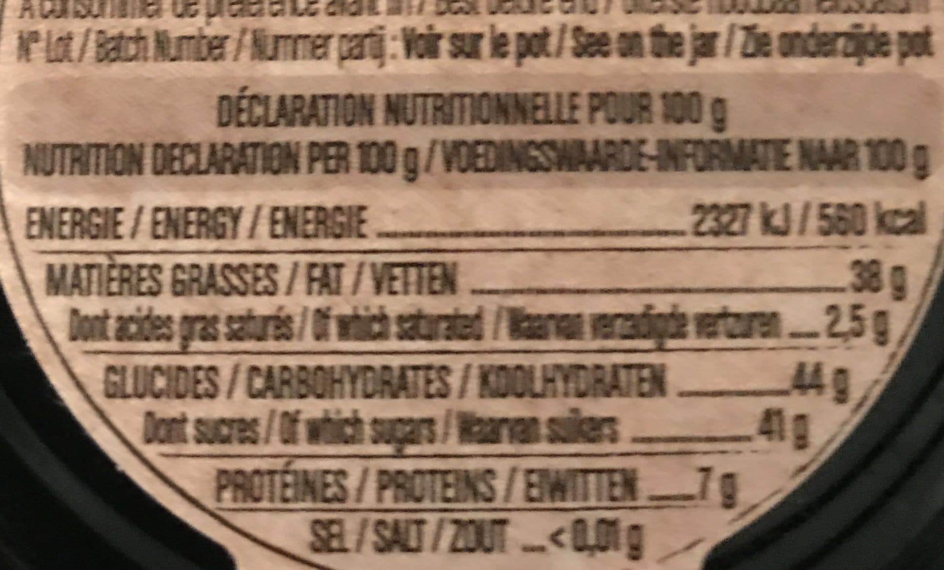 Le Comptoir De Mathilde Pâte à tartiner noir noisette packshot