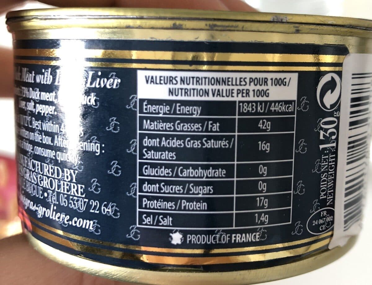 Open Food Facts Rillettes au foie de canard packshot