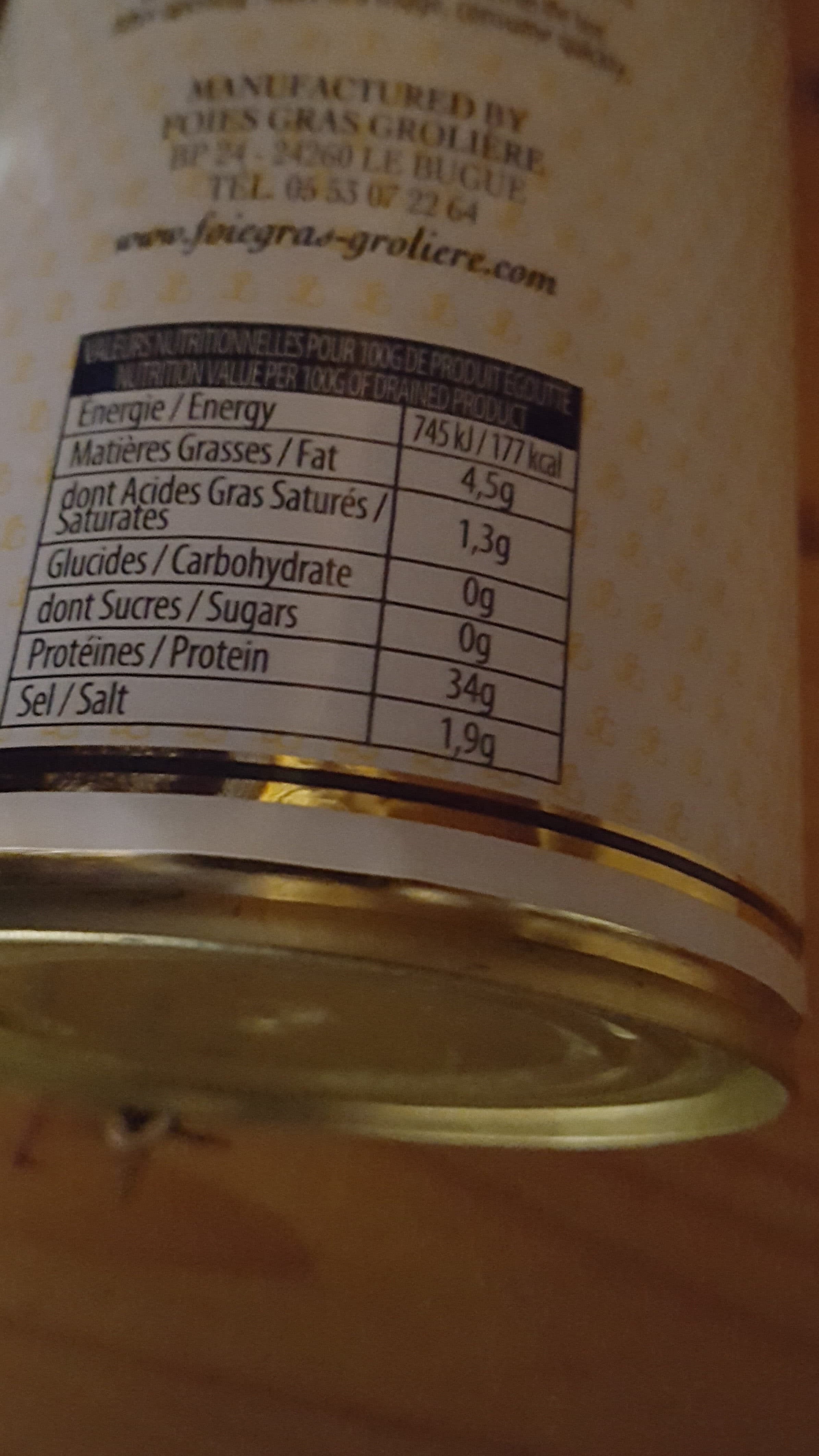 J. Grolière Gésiers d’Oie Confits packshot