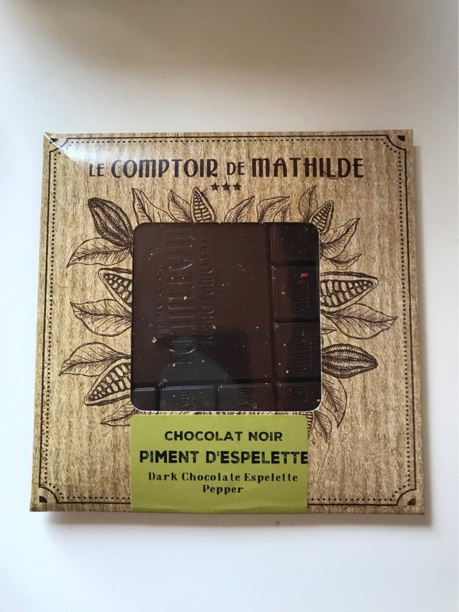 Le Comptoir de Mathilde Chocolat noir piment d'espelette packshot