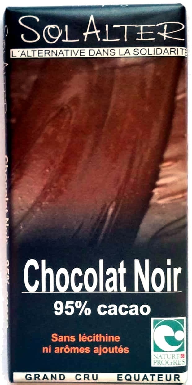 SolAlter Chocolat Noir 95% de Cacao - Grand Cru - Équateur packshot