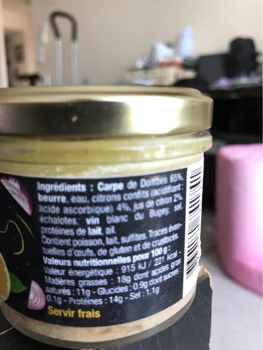 Maison Liatout Rillettes carpe citron confit packshot