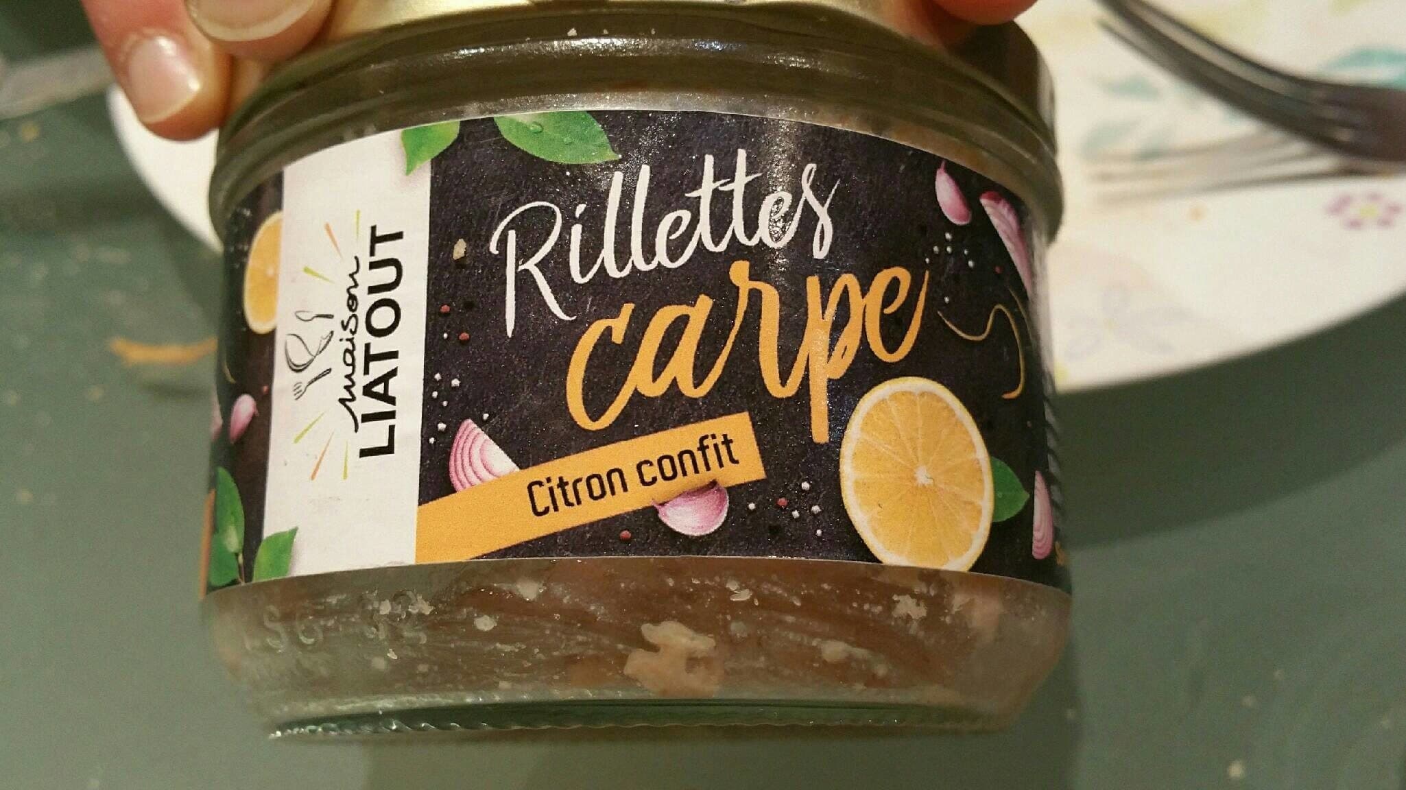 Maison Liatout Rillettes de Carpe au citron packshot