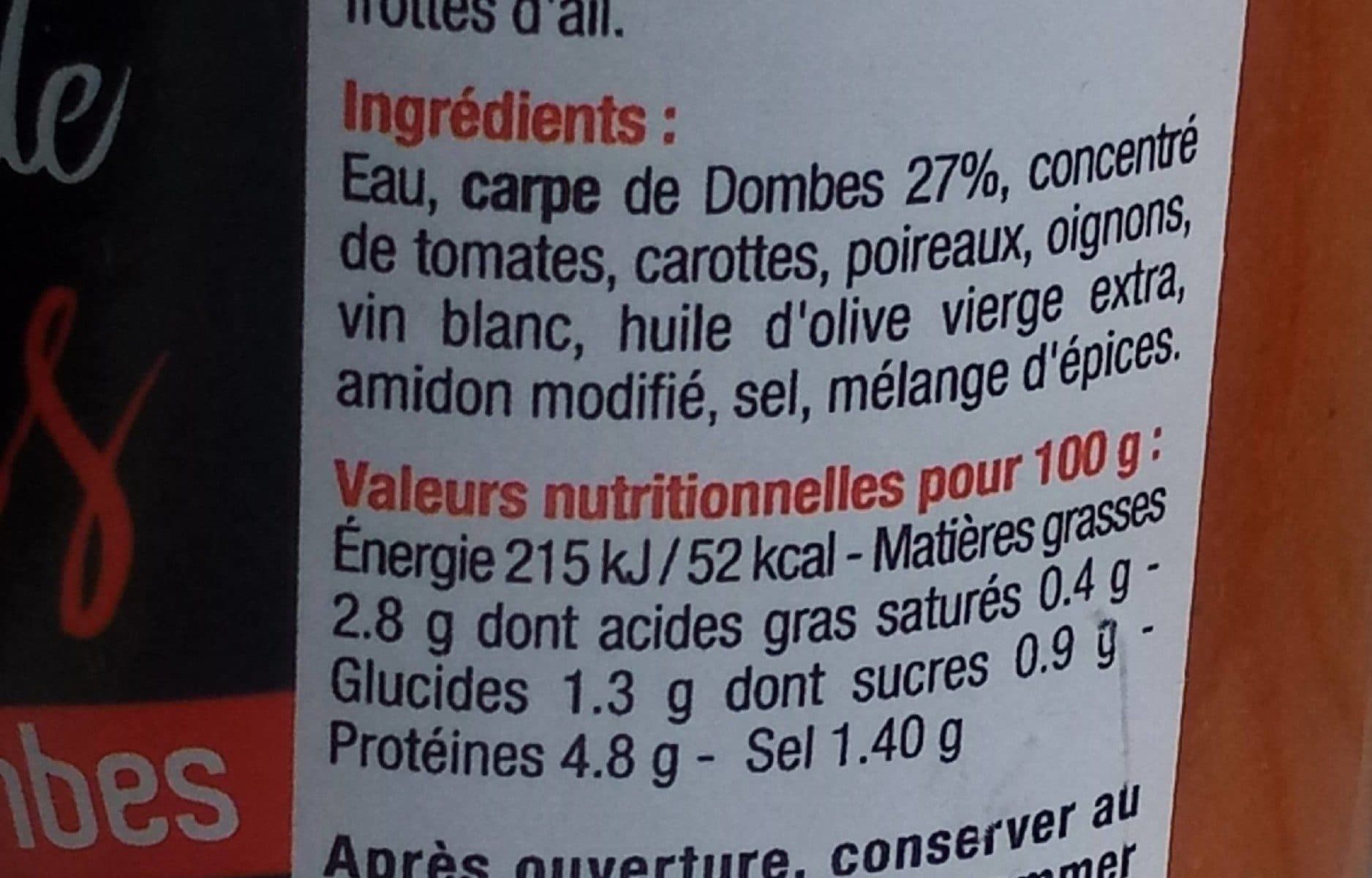 Maison Liatout Soupe de poisson des Dombes packshot
