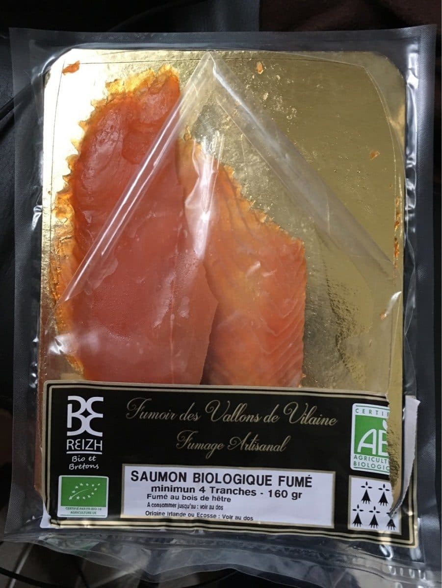 Open Food Facts Saumon biologique fumé packshot