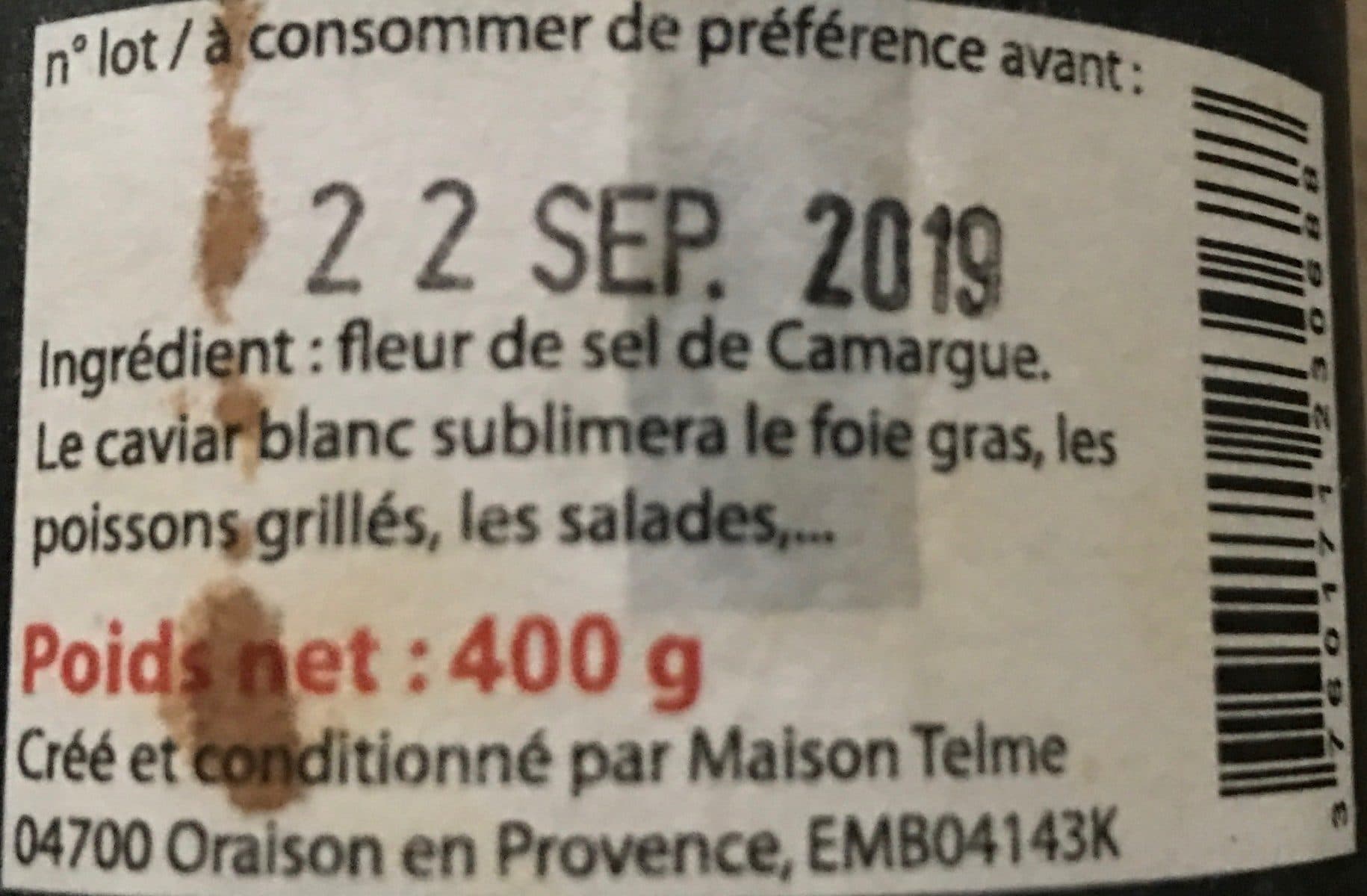 Open Food Facts Fleur de sel de camargue packshot