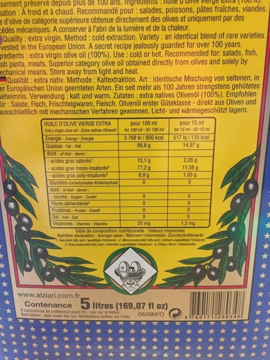Open Food Facts Huile d olive vierge extra packshot