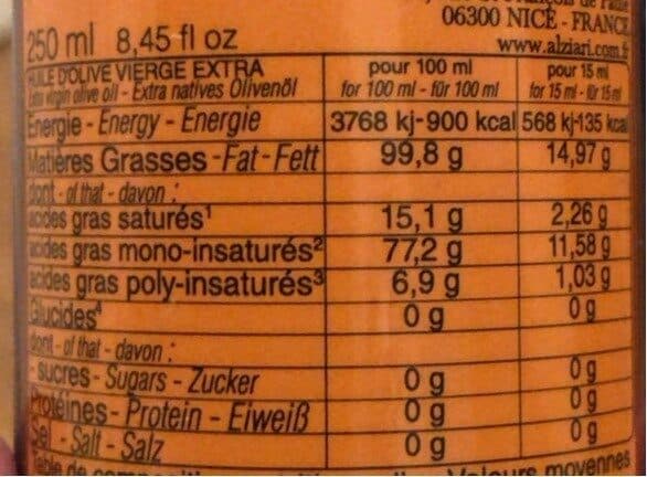 Open Food Facts Huile d'olive vierge extra packshot