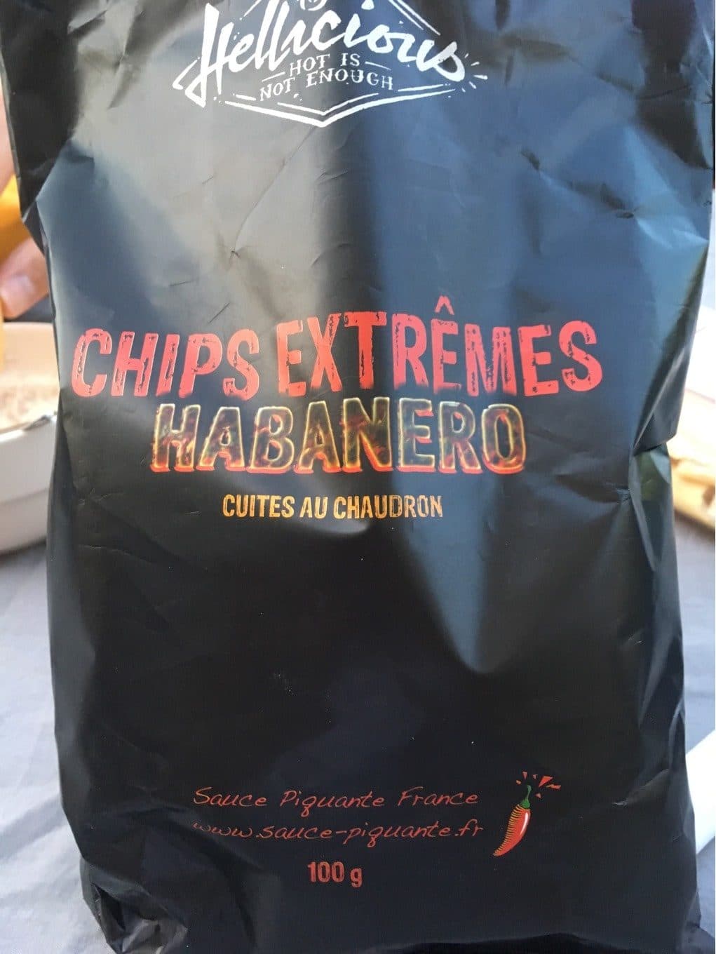 Hellicious Chips extremes habanero packshot