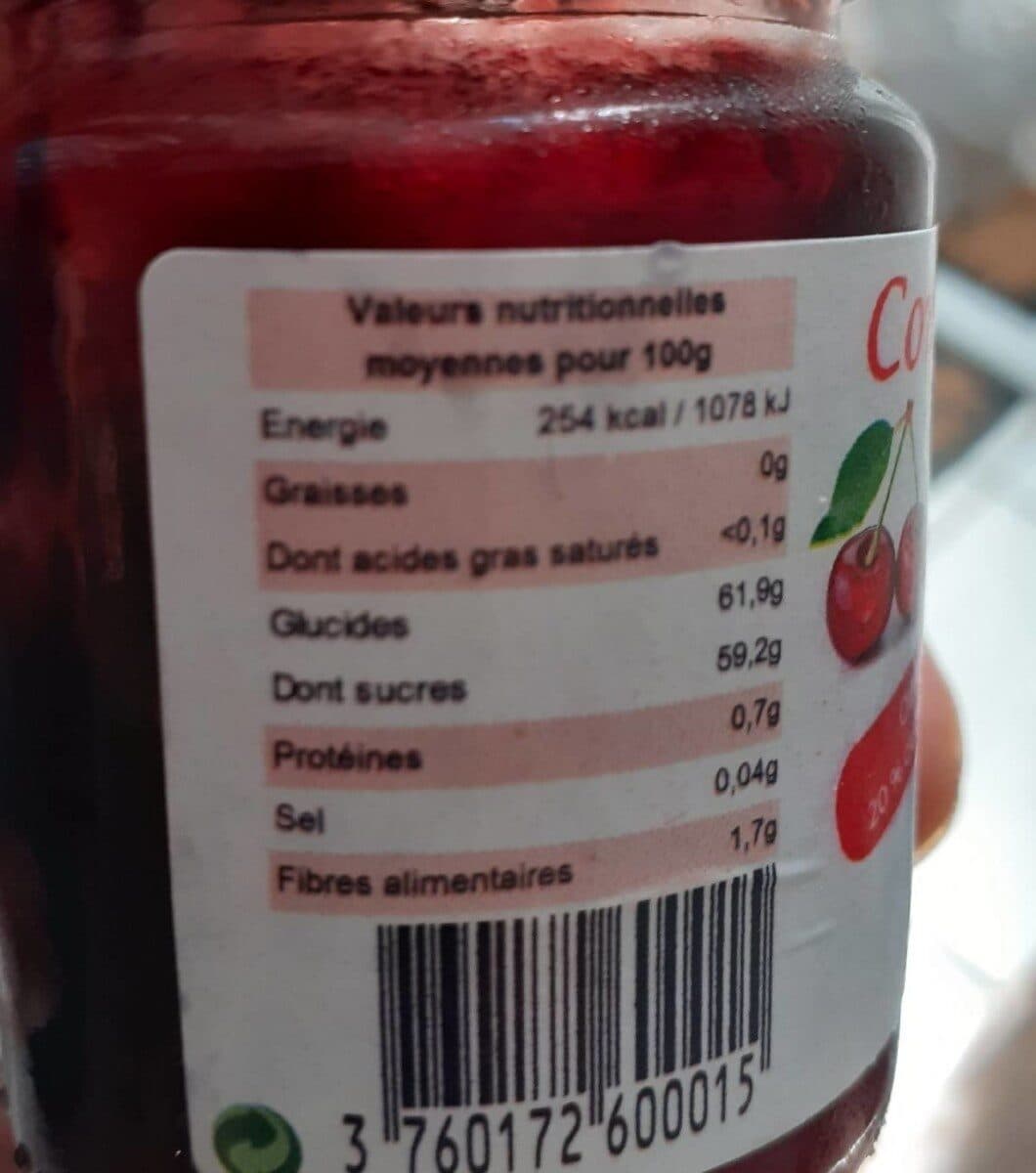 Zyrax Confiture de cerises noires packshot