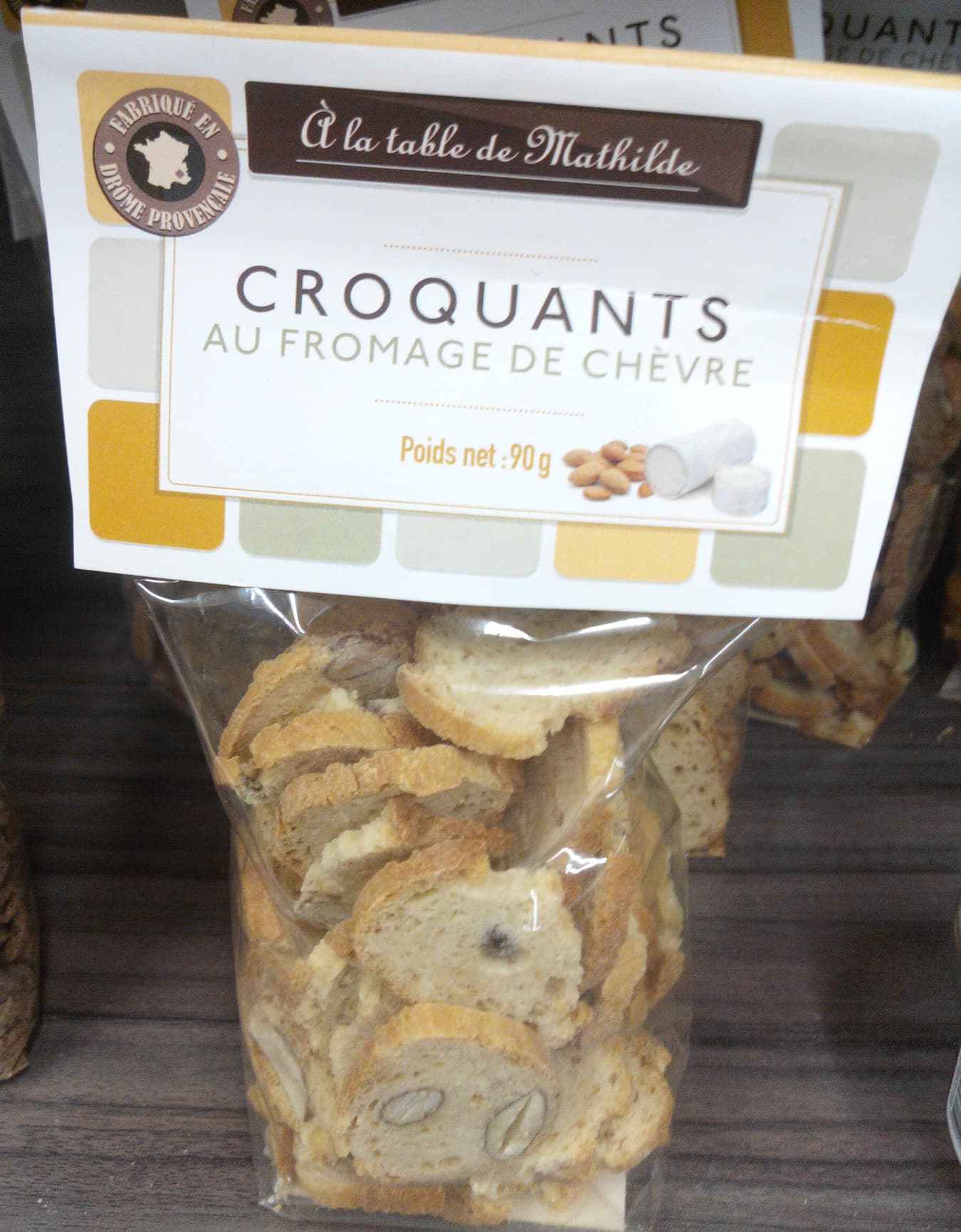 À la table de Mathilde Croquants au fromage de chèvre packshot