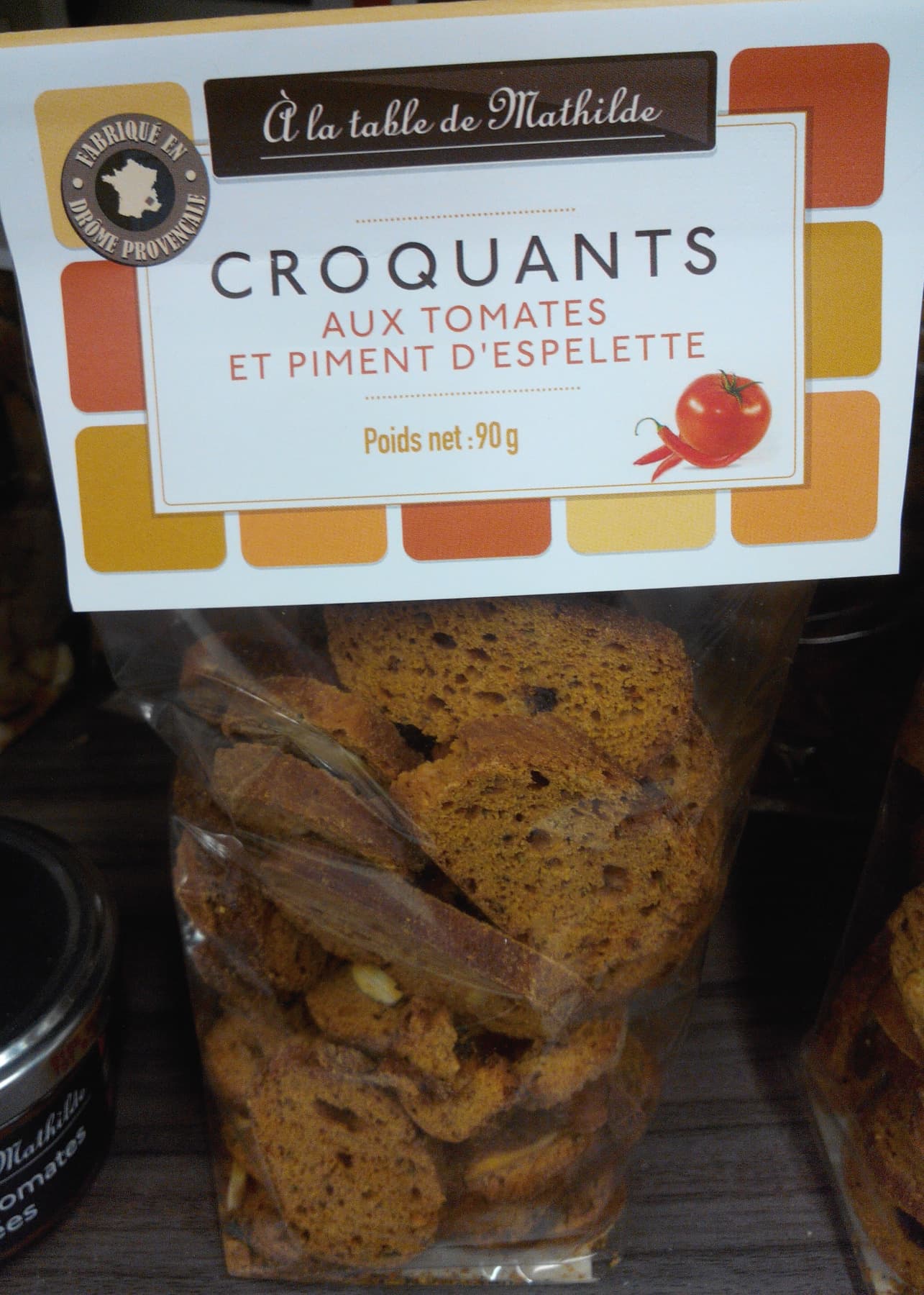 À la table de Mathilde Croquants aux tomates et piment d'Espelette packshot
