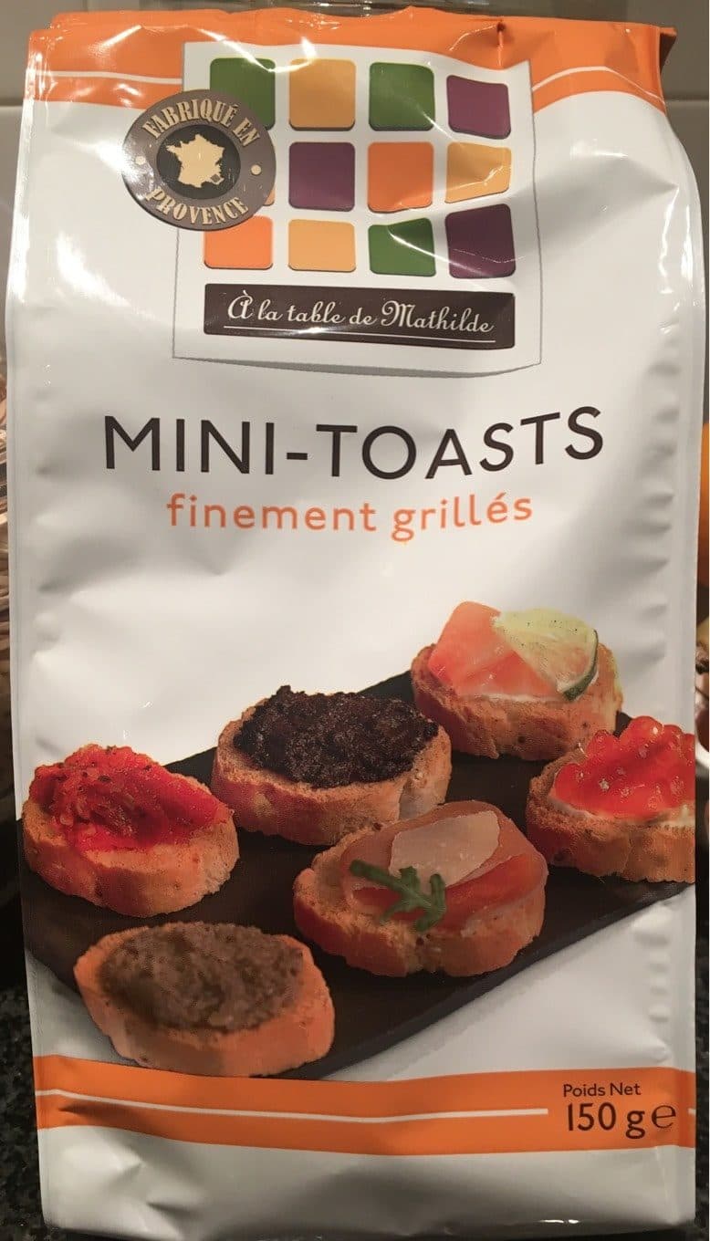 A La Table De Mathilde Mini Toast Grillés packshot