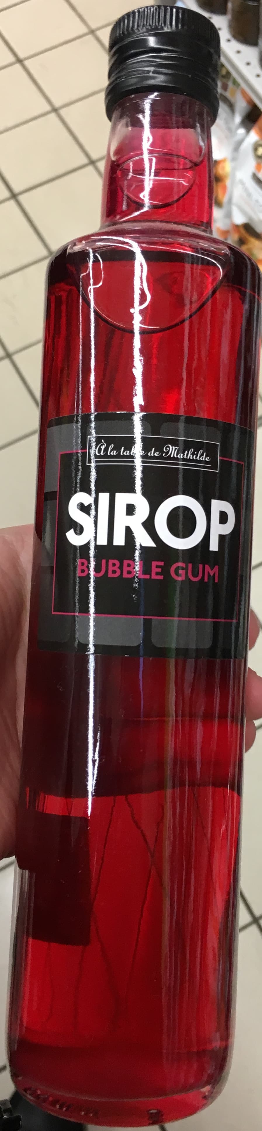 À la table de Mathilde Sirop Bubble Gum packshot