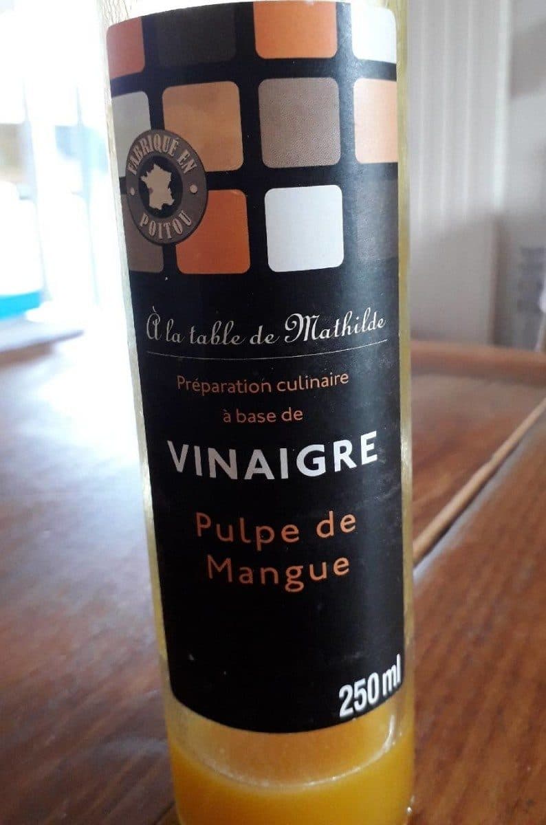 A la table de Mathilde Préparation culinaire à base de vinaigre pulpe de mangue packshot