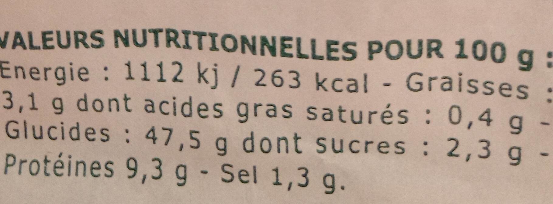 Open Food Facts Baguette Paillasse céréales packshot