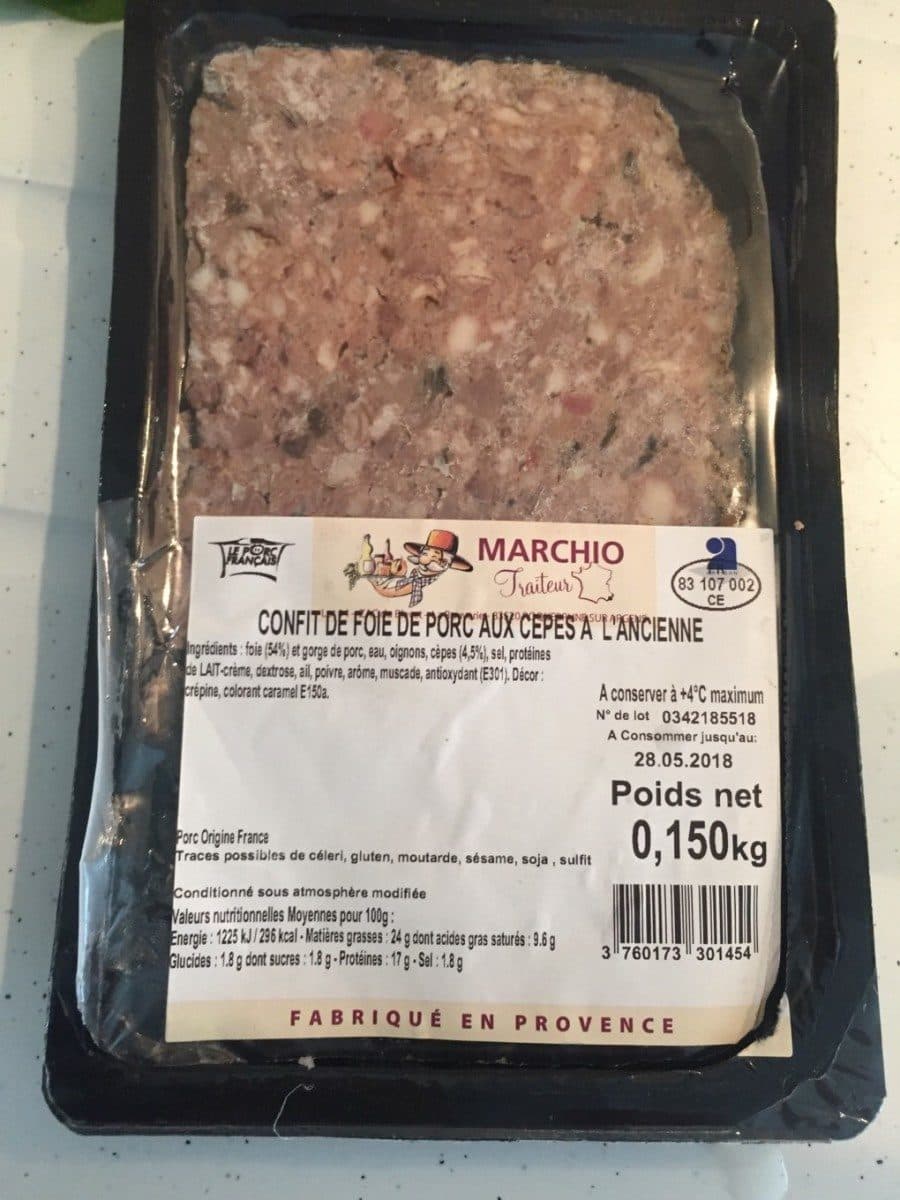 Open Food Facts Confit de foie de porc aux cepes a l'ancienne packshot
