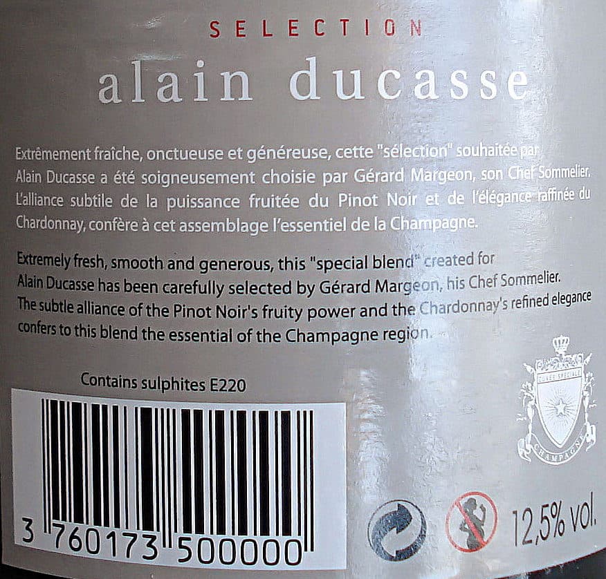 Alain Ducasse Sélection Alain Ducasse brut packshot