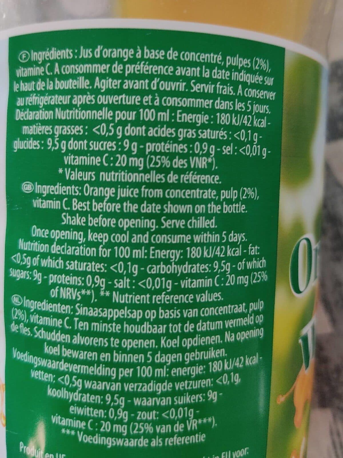 Open Food Facts Jus d'orange packshot