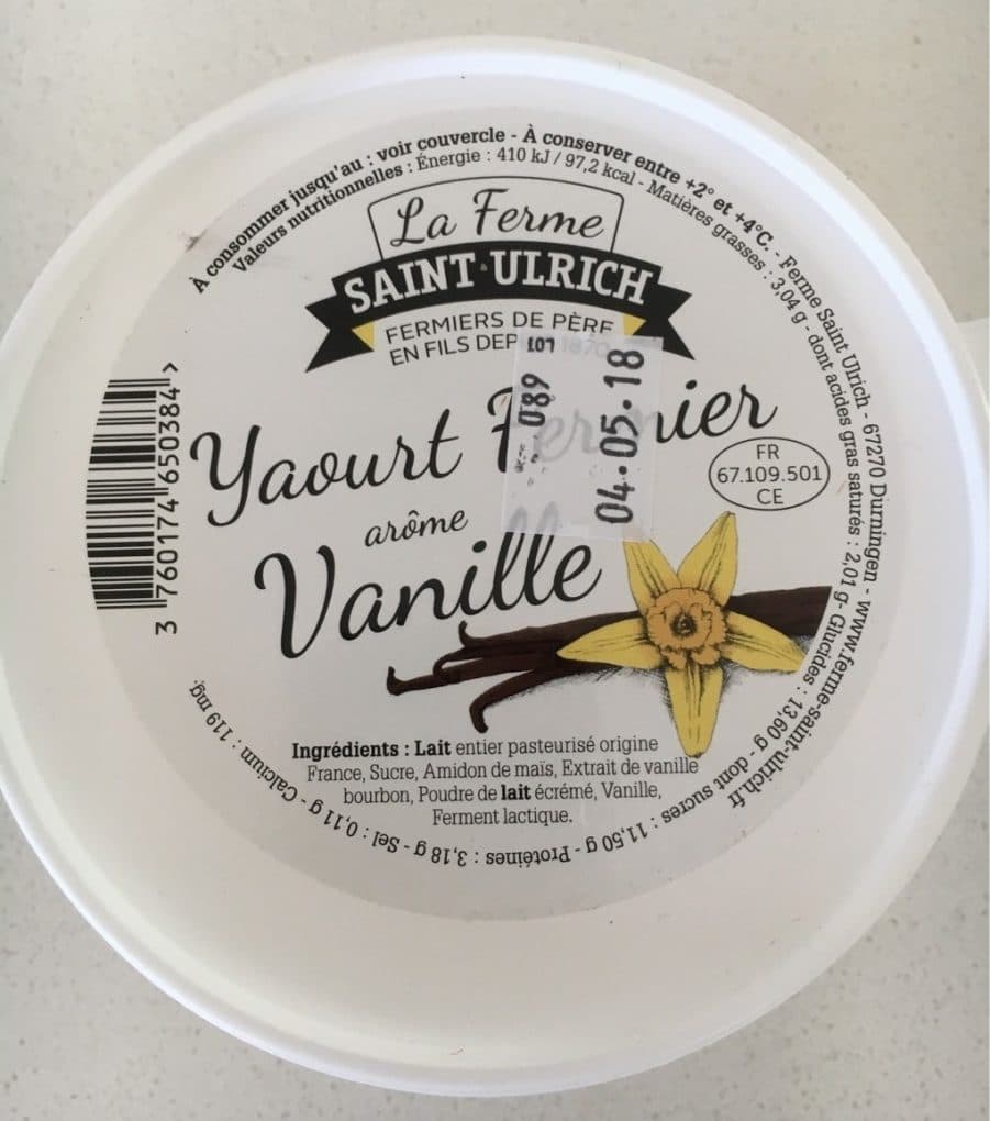 La Ferme Saint Ulrich Yaourt fermier arôme vanille packshot