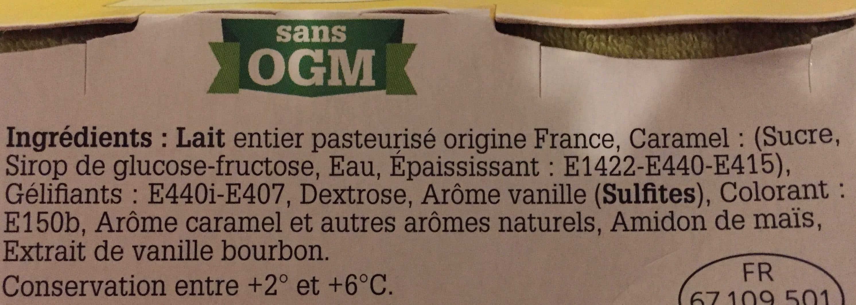 La Ferme saint ulrich Flan saveur vanille nappé de caramel packshot