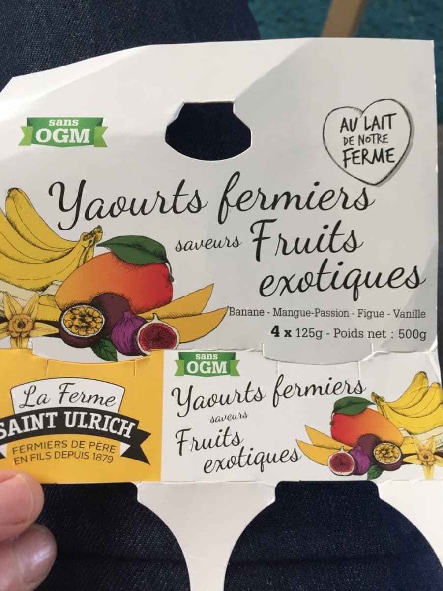 La Ferme Saint Ulrich Yaourts fermiers fruits exotiques packshot
