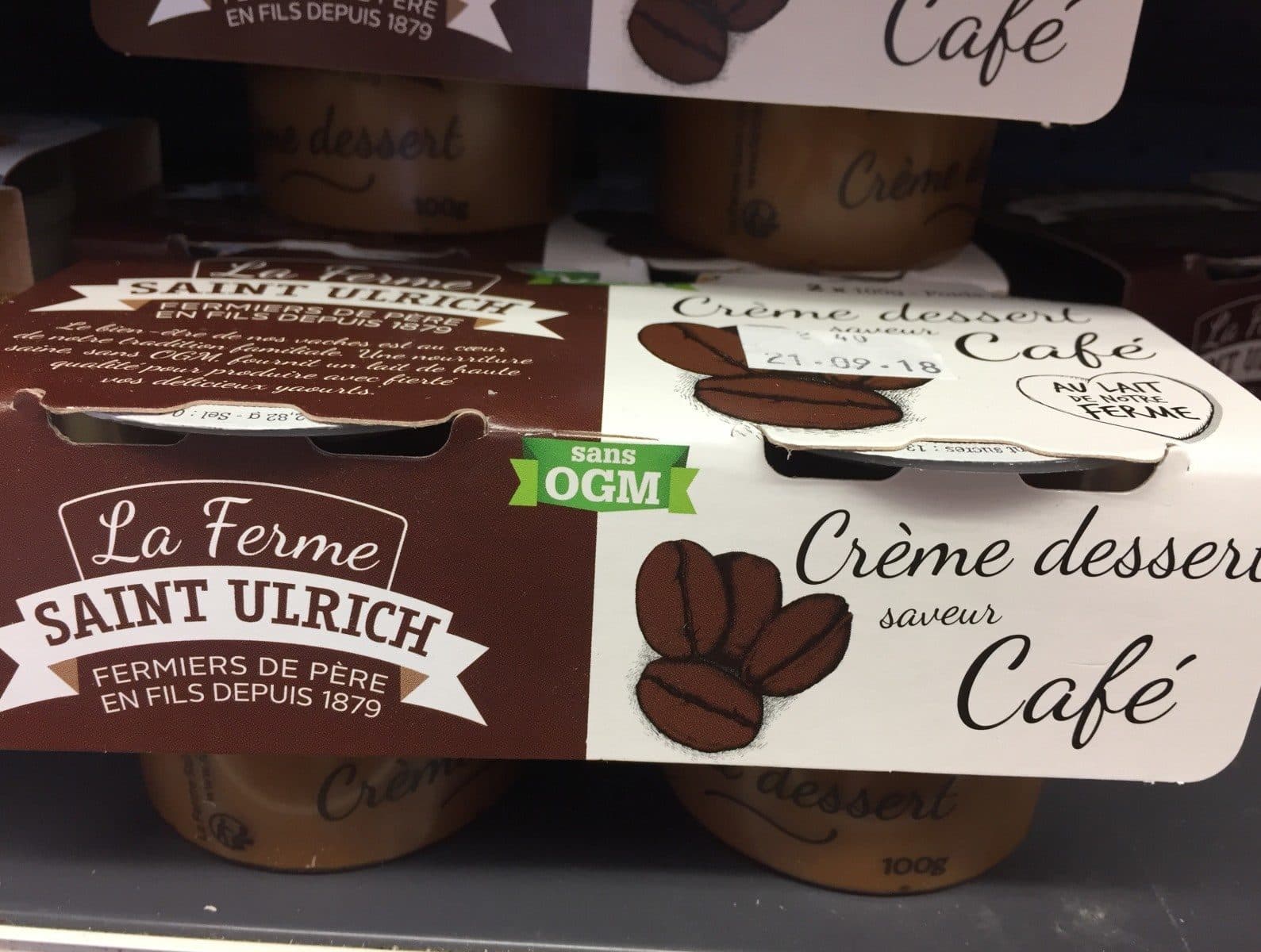 La Ferme Saint Ulrich Crème dessert café packshot
