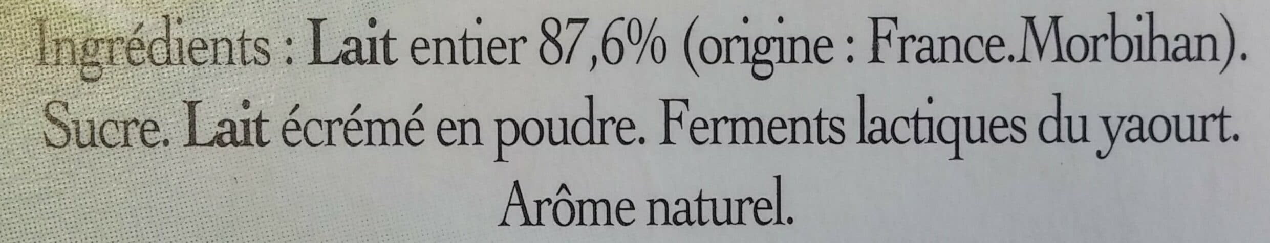 Ker Ronan Yaourt au lait entier, Arôme naturel Citron vert packshot