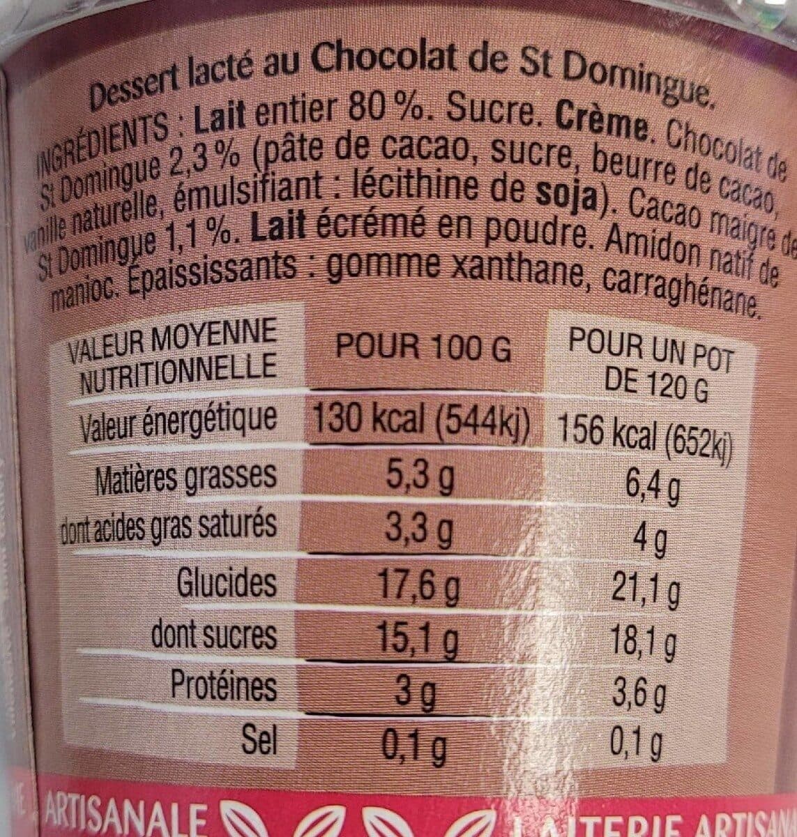 Ker Ronan Crème dessert chocolat de St Domingue et sa galette bretonne packshot