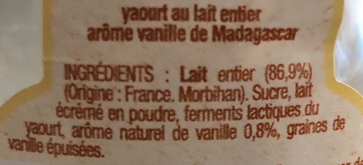 Ker Ronan Yaourt vanille packshot