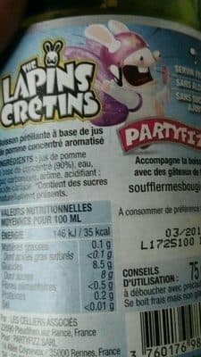 Partyfizz The lapin cretins packshot