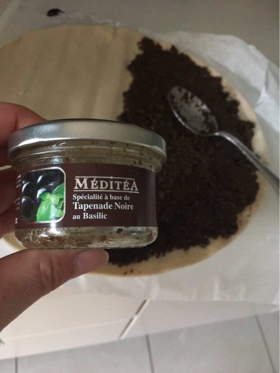 Méditéa Tapenade noire au basilic packshot