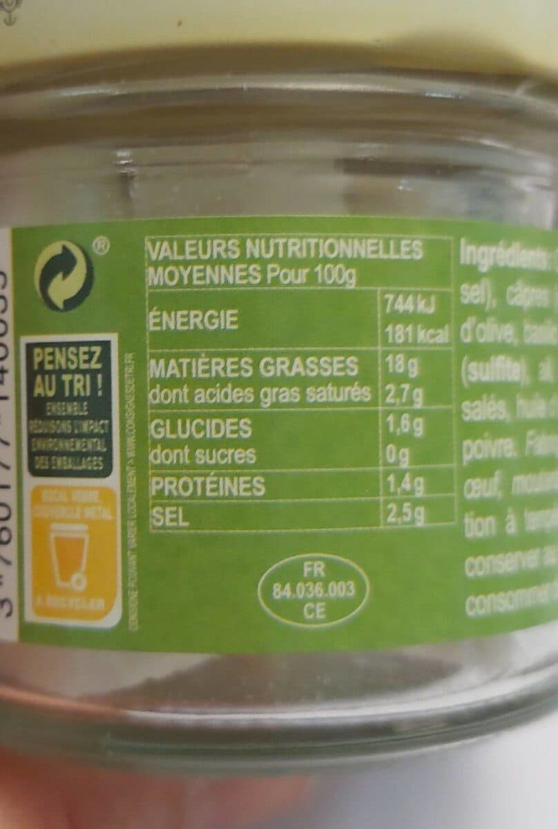 Méditéa Tapenade verte au basilic packshot