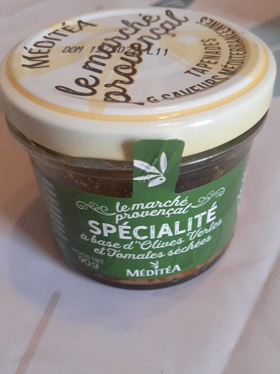 Méditéa Spécialité à base d'olives vertes et tomates séchées packshot