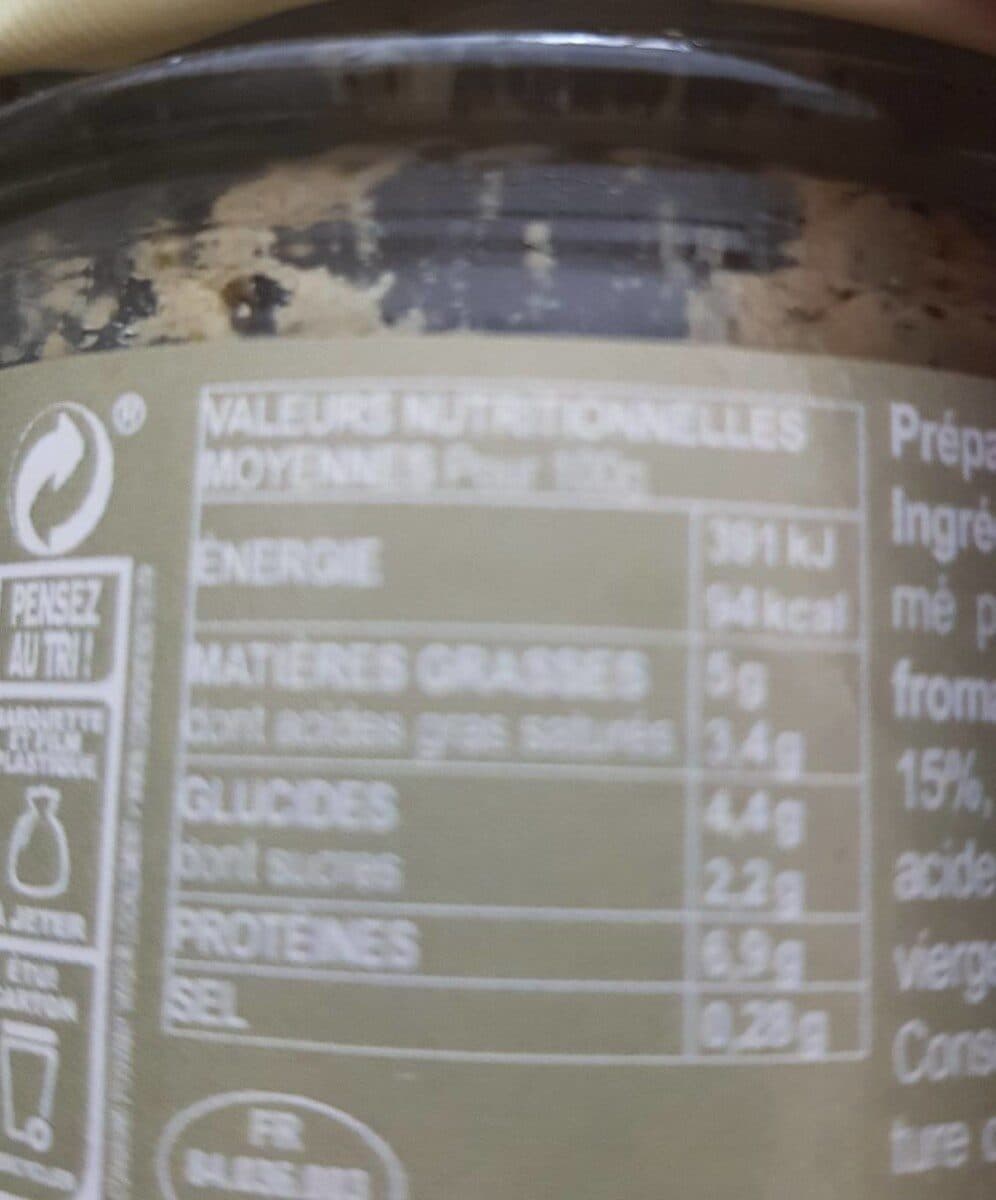 Méditéa Delice de chèvre au basilic tapenade packshot